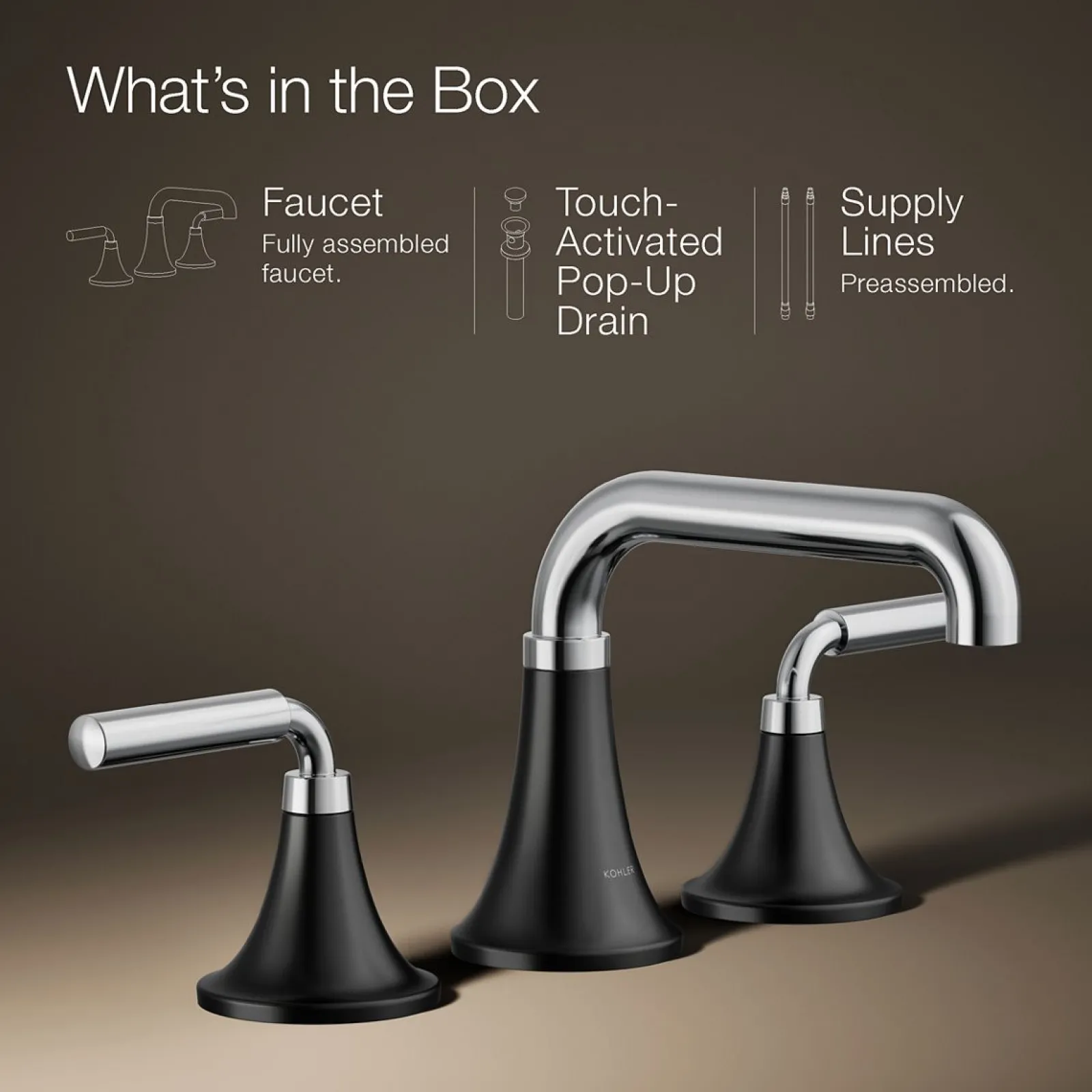 Widespread bathroom sink faucet, 1.2 gpm^Kohler Online