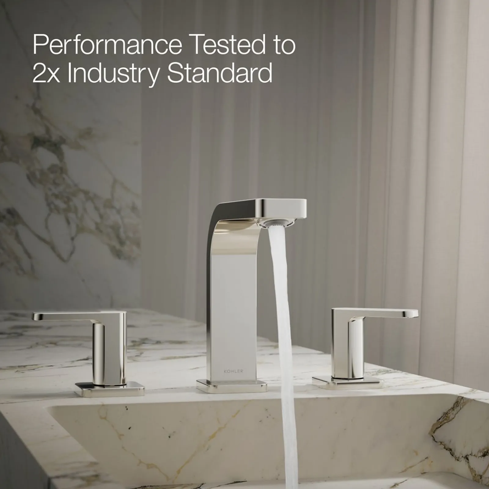 Widespread bathroom sink faucet, 1.0 gpm^Kohler New