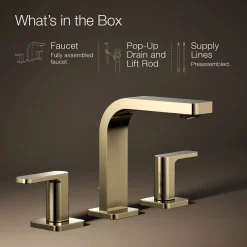 Widespread bathroom sink faucet, 1.2 gpm^Kohler Sale