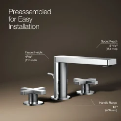 Widespread bathroom sink faucet with Cross handles, 1.2 gpm^Kohler Sale