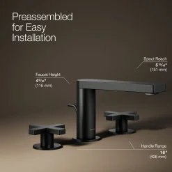 Widespread bathroom sink faucet with Cross handles, 1.2 gpm^Kohler Sale