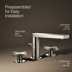 Widespread bathroom sink faucet with Cross handles, 1.2 gpm^Kohler Sale