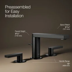 Widespread bathroom sink faucet with Lever handles, 1.2 gpm^Kohler Outlet