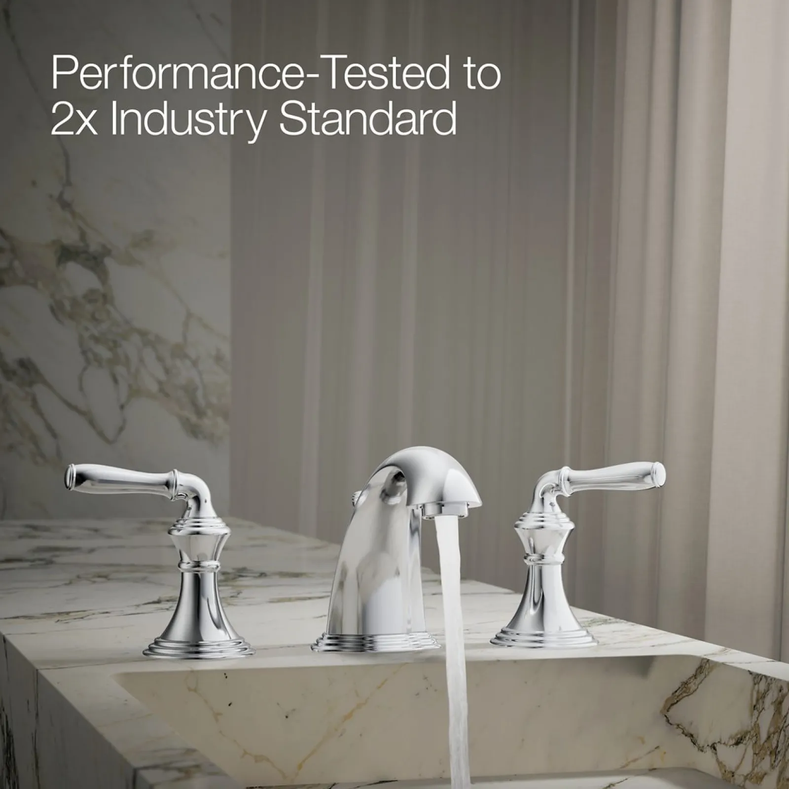Widespread bathroom sink faucet, 1.2 gpm^Kohler New