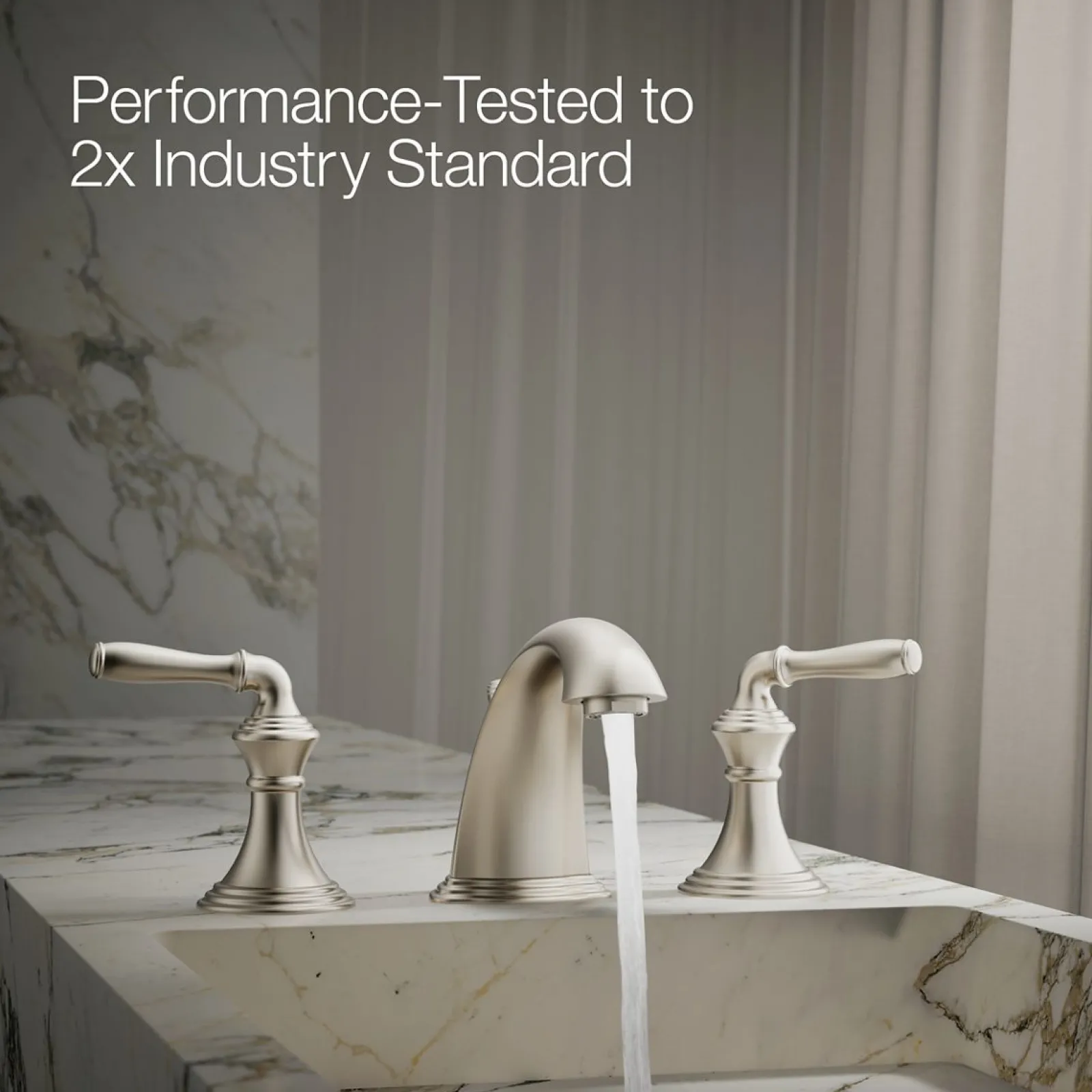 Widespread bathroom sink faucet, 1.2 gpm^Kohler New