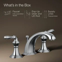 Widespread bathroom sink faucet, 1.2 gpm^Kohler New