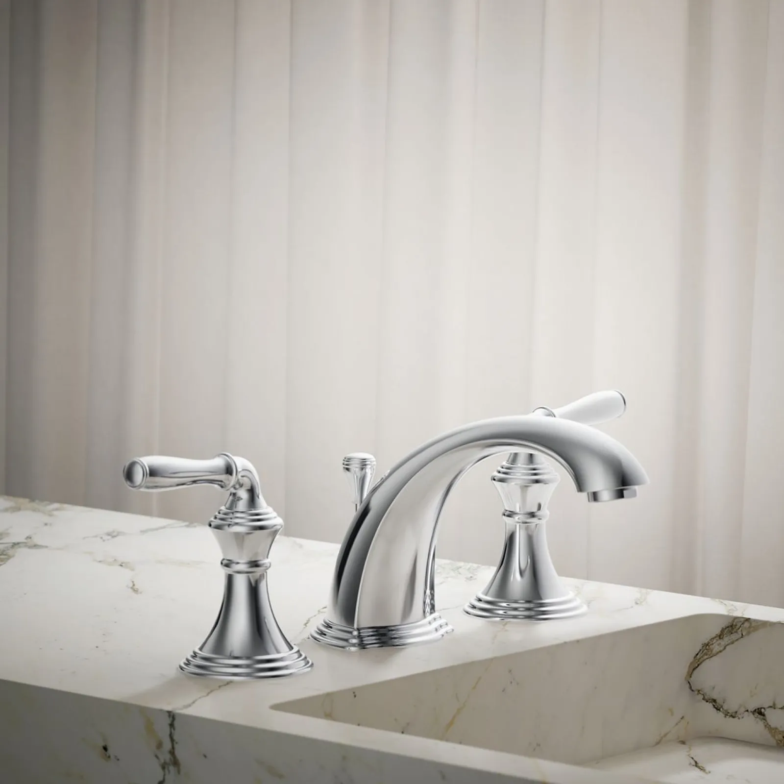 Widespread bathroom sink faucet, 1.2 gpm^Kohler New