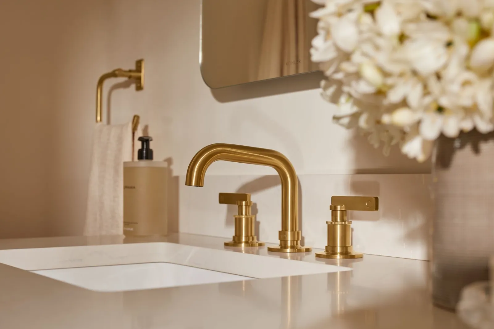 Widespread bathroom sink faucet, 1.2 gpm^Kohler Best