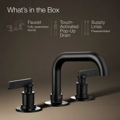 Widespread bathroom sink faucet, 1.2 gpm^Kohler Best