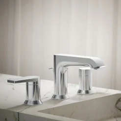 Widespread bathroom sink faucet, 1.2 gpm^Kohler Hot