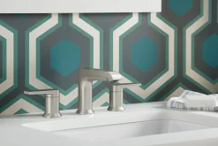 Widespread bathroom sink faucet, 1.2 gpm^Kohler Hot