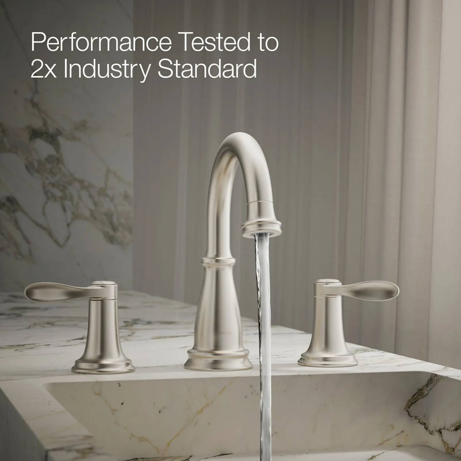 Widespread bathroom sink faucet, 1.2 gpm^Kohler Outlet