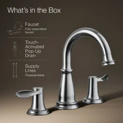 Widespread bathroom sink faucet, 1.2 gpm^Kohler Outlet