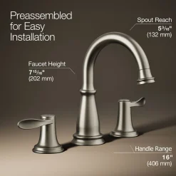 Widespread bathroom sink faucet, 1.2 gpm^Kohler Outlet