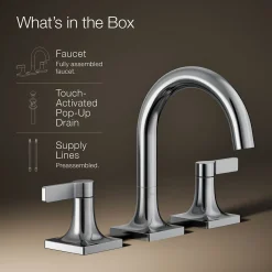 Widespread bathroom sink faucet, 1.2 gpm^Kohler Discount