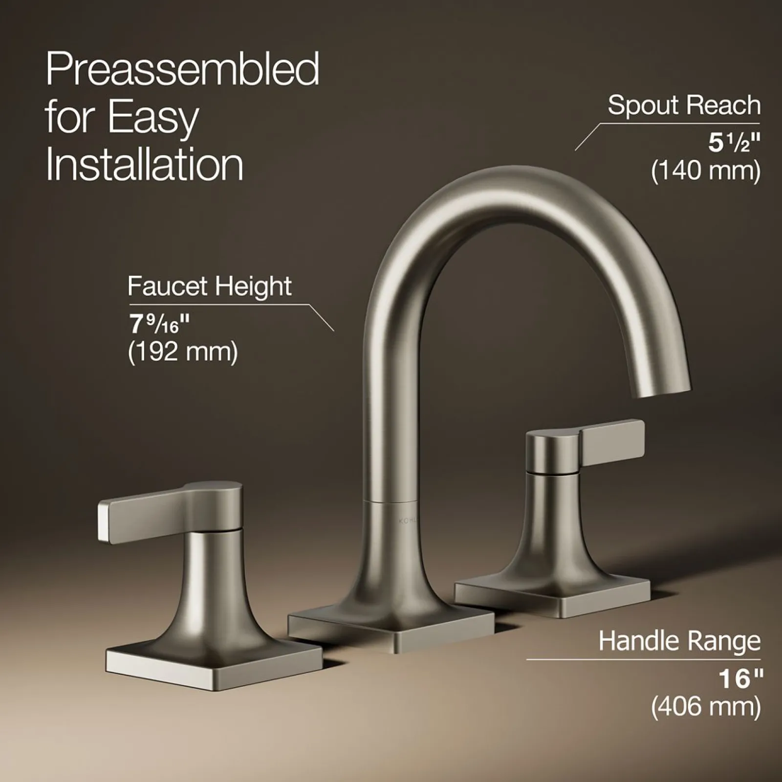 Widespread bathroom sink faucet, 1.2 gpm^Kohler Discount