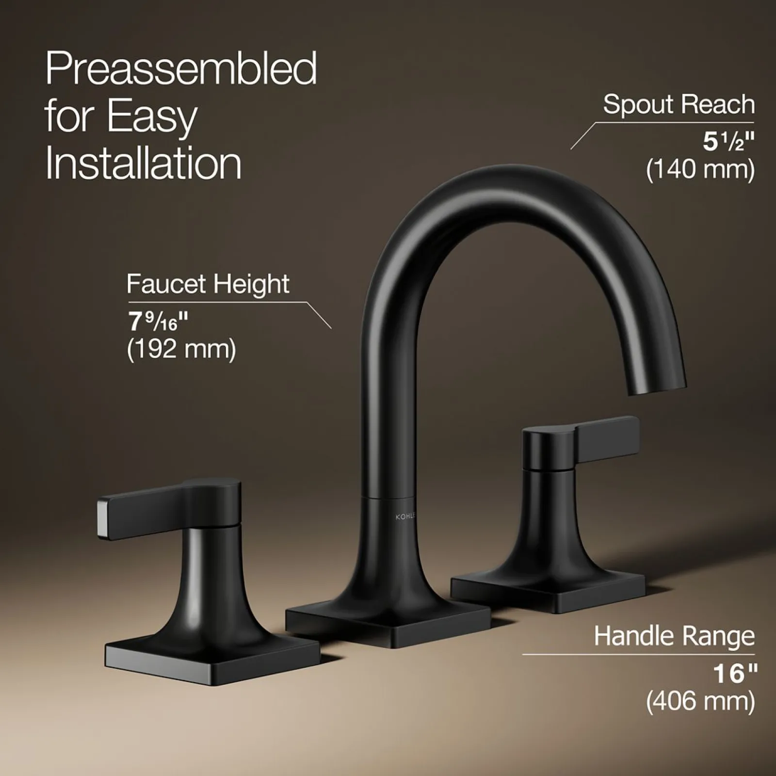 Widespread bathroom sink faucet, 1.2 gpm^Kohler Discount