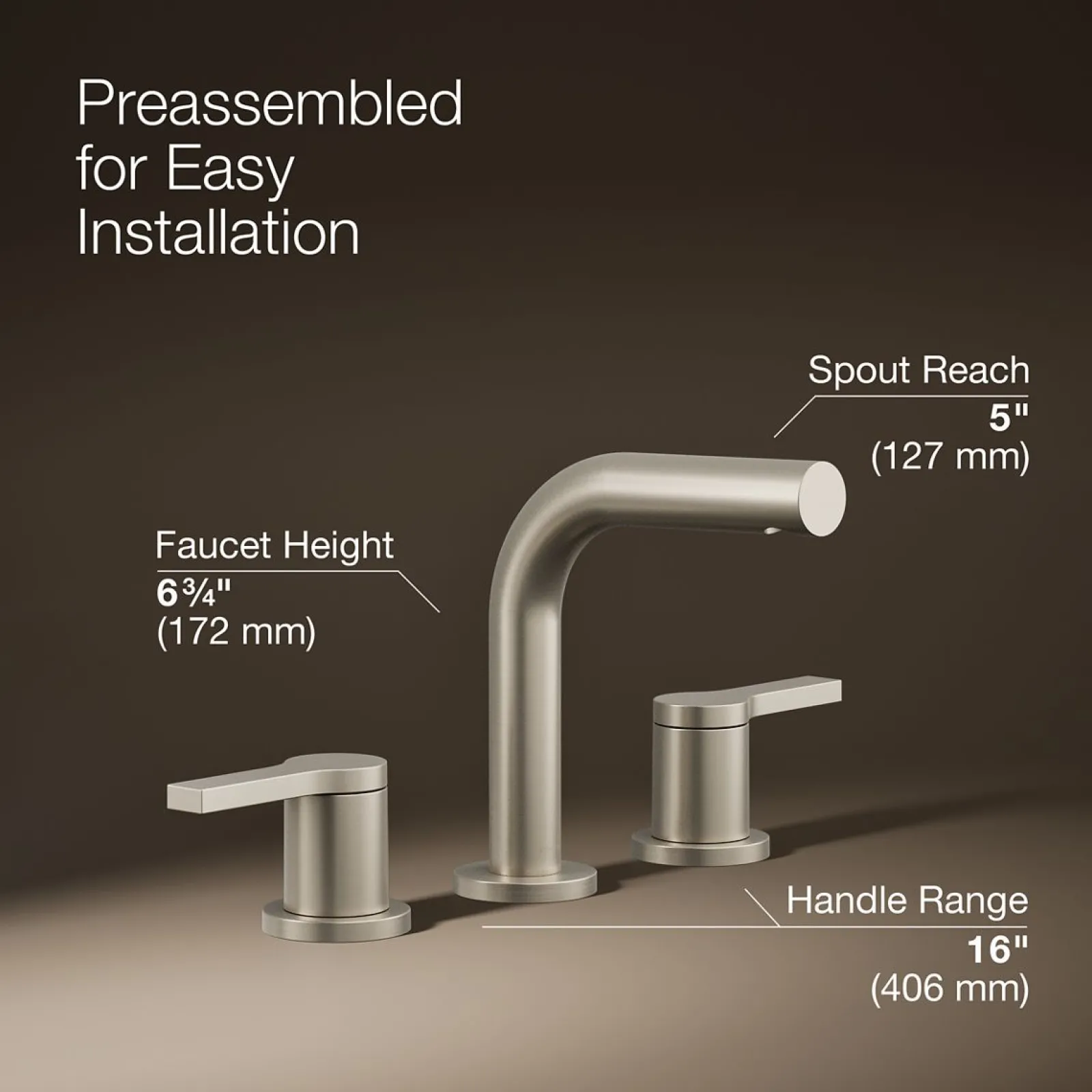 Widespread bathroom sink faucet, 1.2 gpm^Kohler Discount