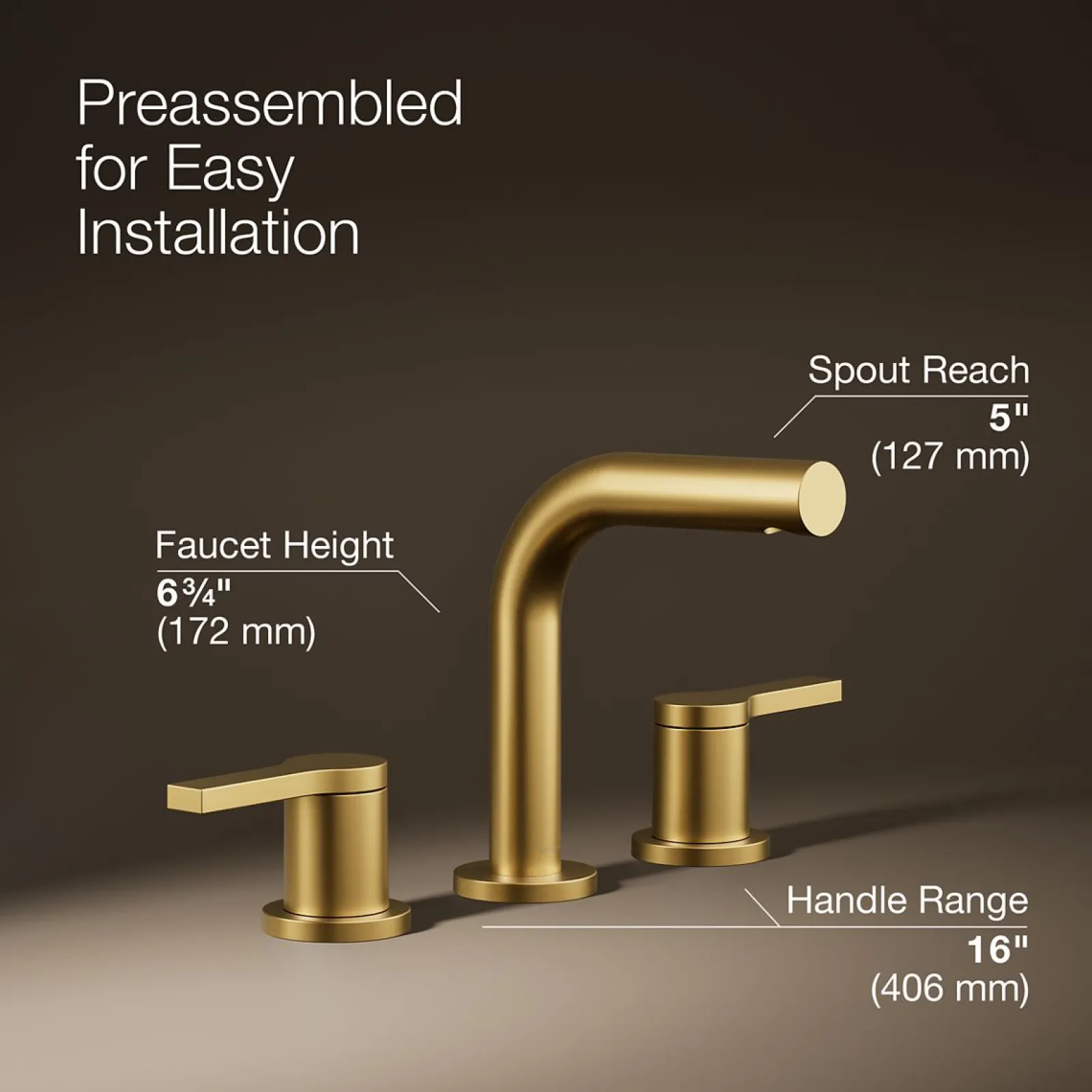 Widespread bathroom sink faucet, 1.2 gpm^Kohler Discount