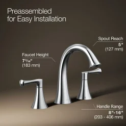 Widespread bathroom sink faucet, 1.2 gpm^Kohler Sale