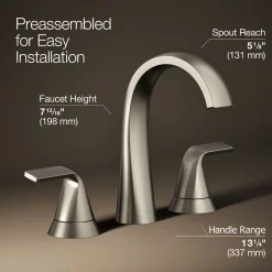Widespread bathroom sink faucet, 1.2 gpm^Kohler Best