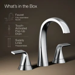 Widespread bathroom sink faucet, 1.2 gpm^Kohler Best