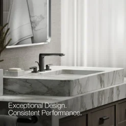 Widespread bathroom sink faucet, 1.2 gpm^Kohler New