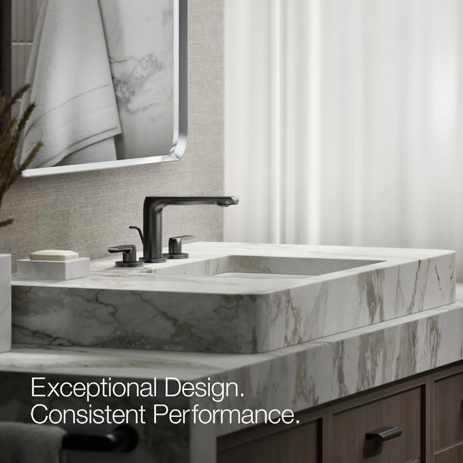 Widespread bathroom sink faucet, 1.2 gpm^Kohler New