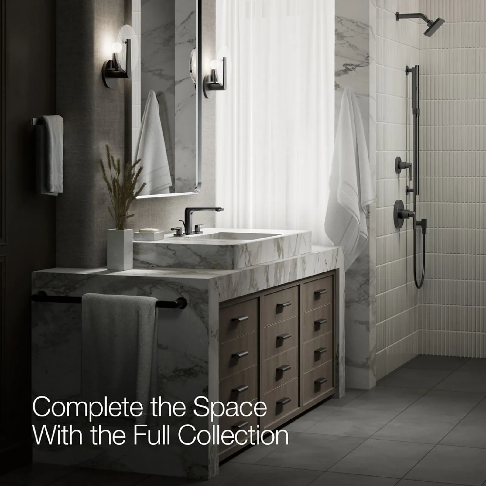 Widespread bathroom sink faucet, 1.2 gpm^Kohler New