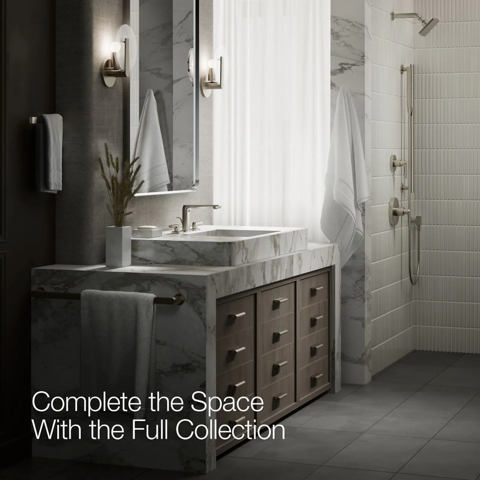 Widespread bathroom sink faucet, 1.2 gpm^Kohler New