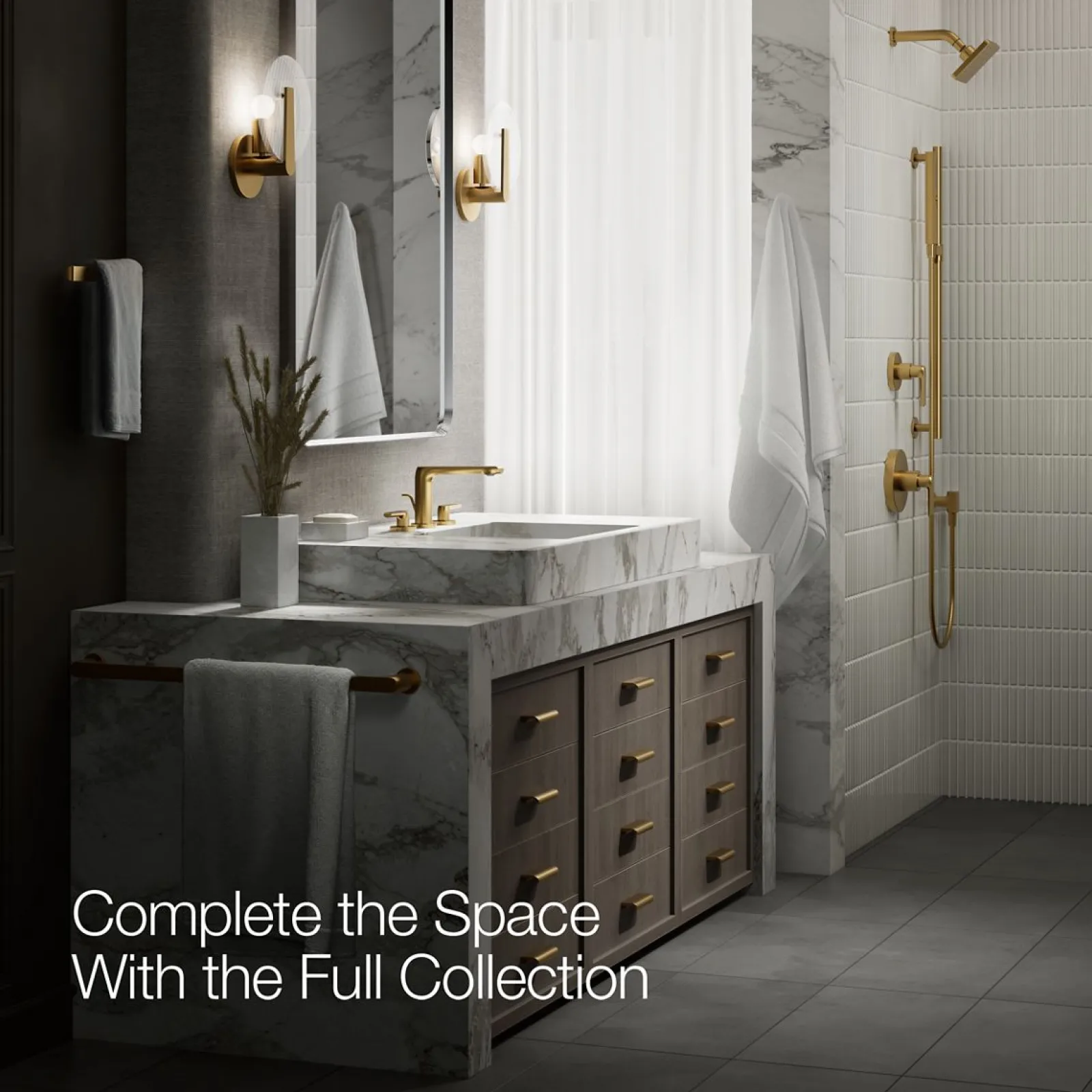 Widespread bathroom sink faucet, 1.2 gpm^Kohler New