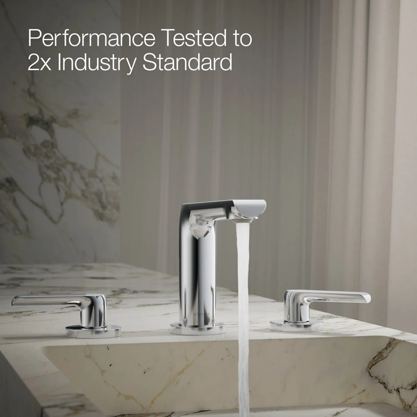 Widespread bathroom sink faucet, 1.2 gpm^Kohler New