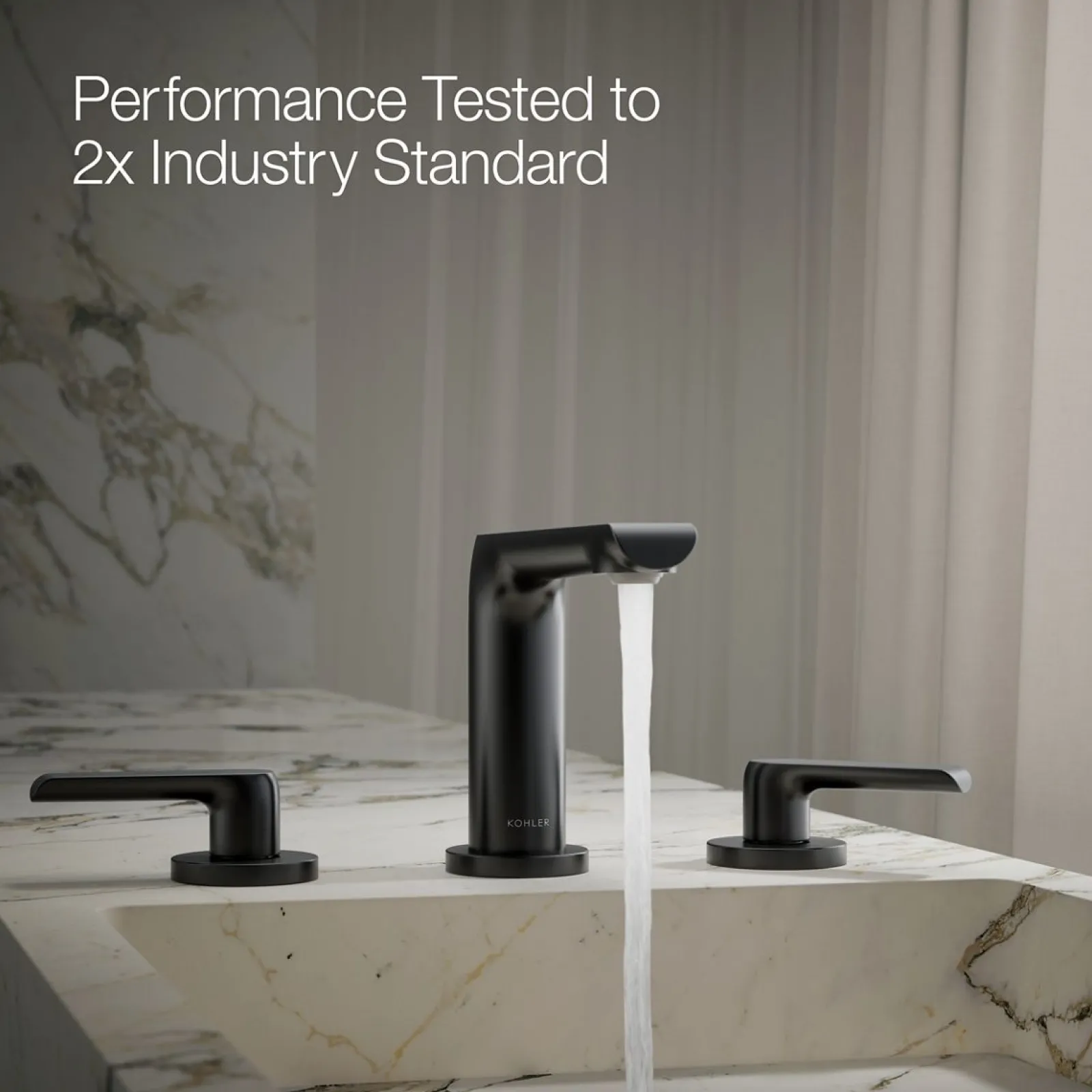 Widespread bathroom sink faucet, 1.2 gpm^Kohler New