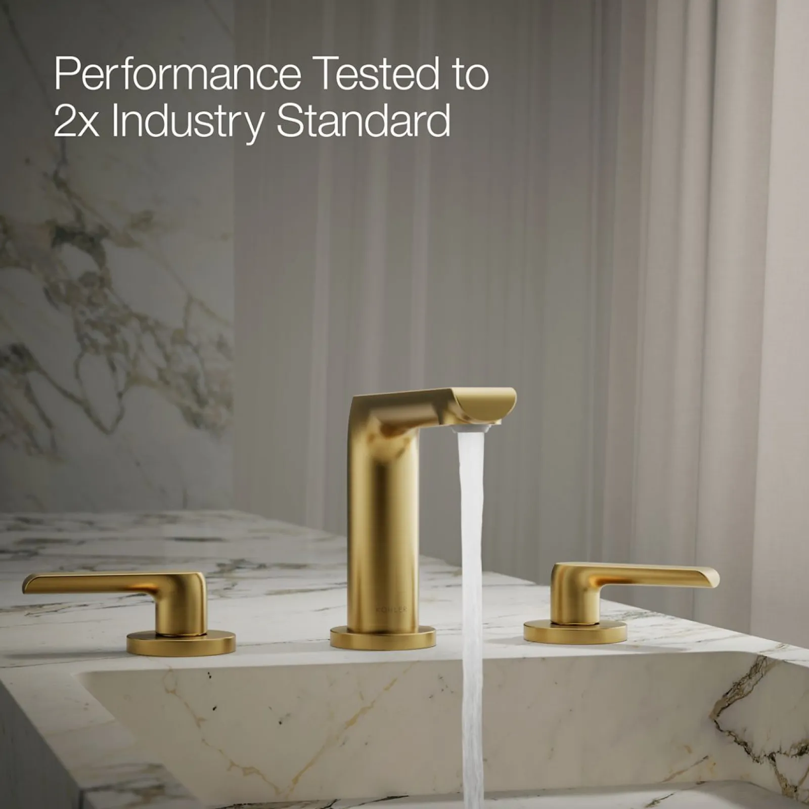 Widespread bathroom sink faucet, 1.2 gpm^Kohler New