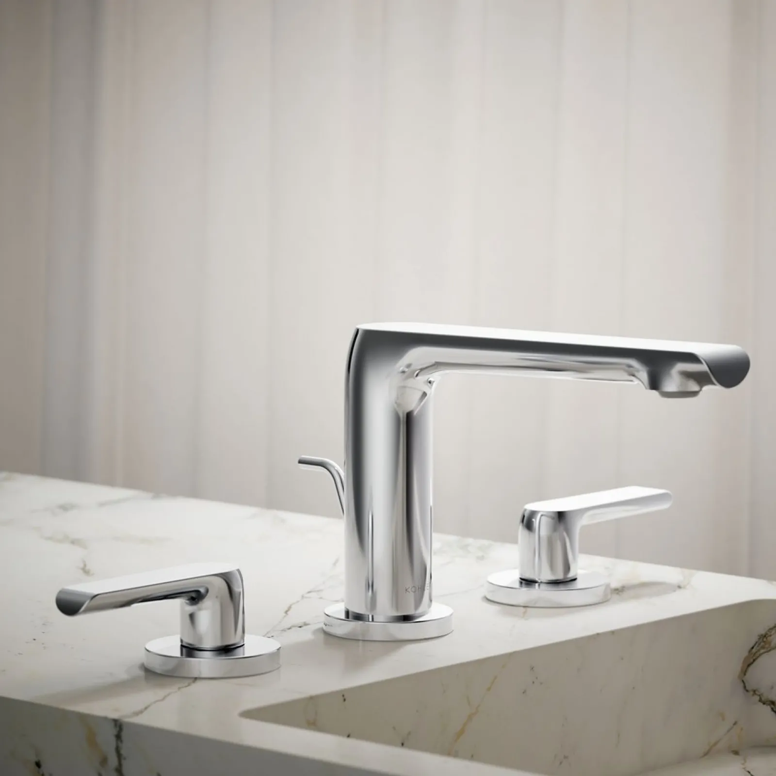 Widespread bathroom sink faucet, 1.2 gpm^Kohler New