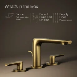 Widespread bathroom sink faucet, 1.2 gpm^Kohler New