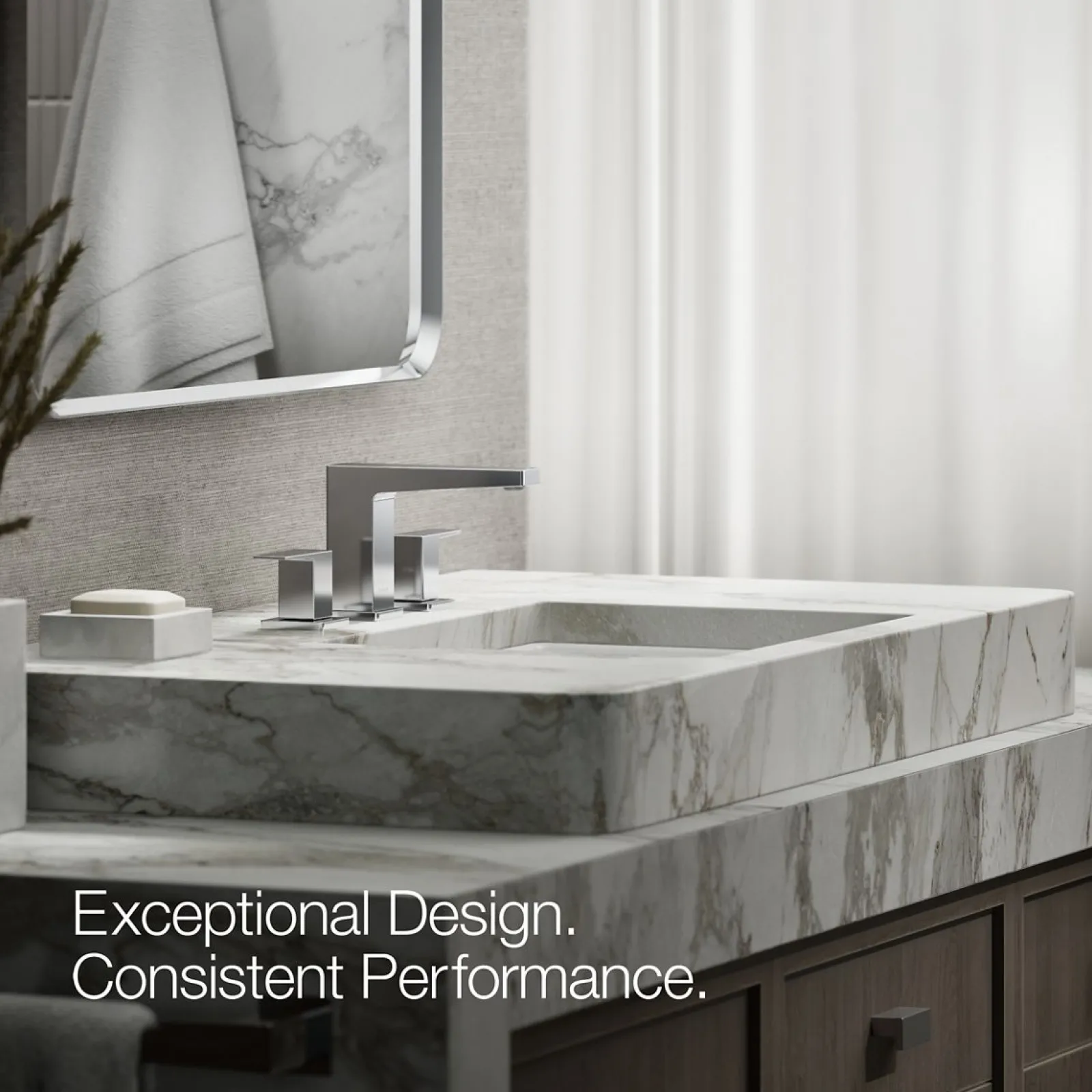 Widespread bathroom sink faucet, 0.5 gpm^Kohler New