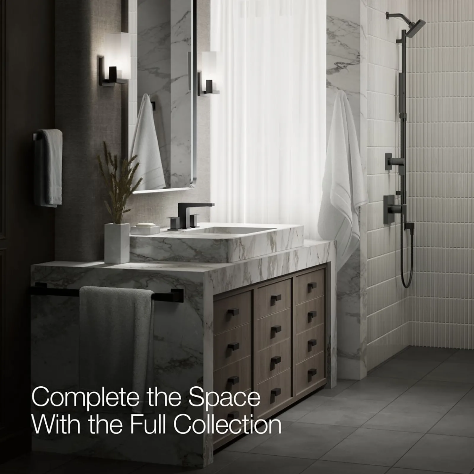 Widespread bathroom sink faucet, 0.5 gpm^Kohler New