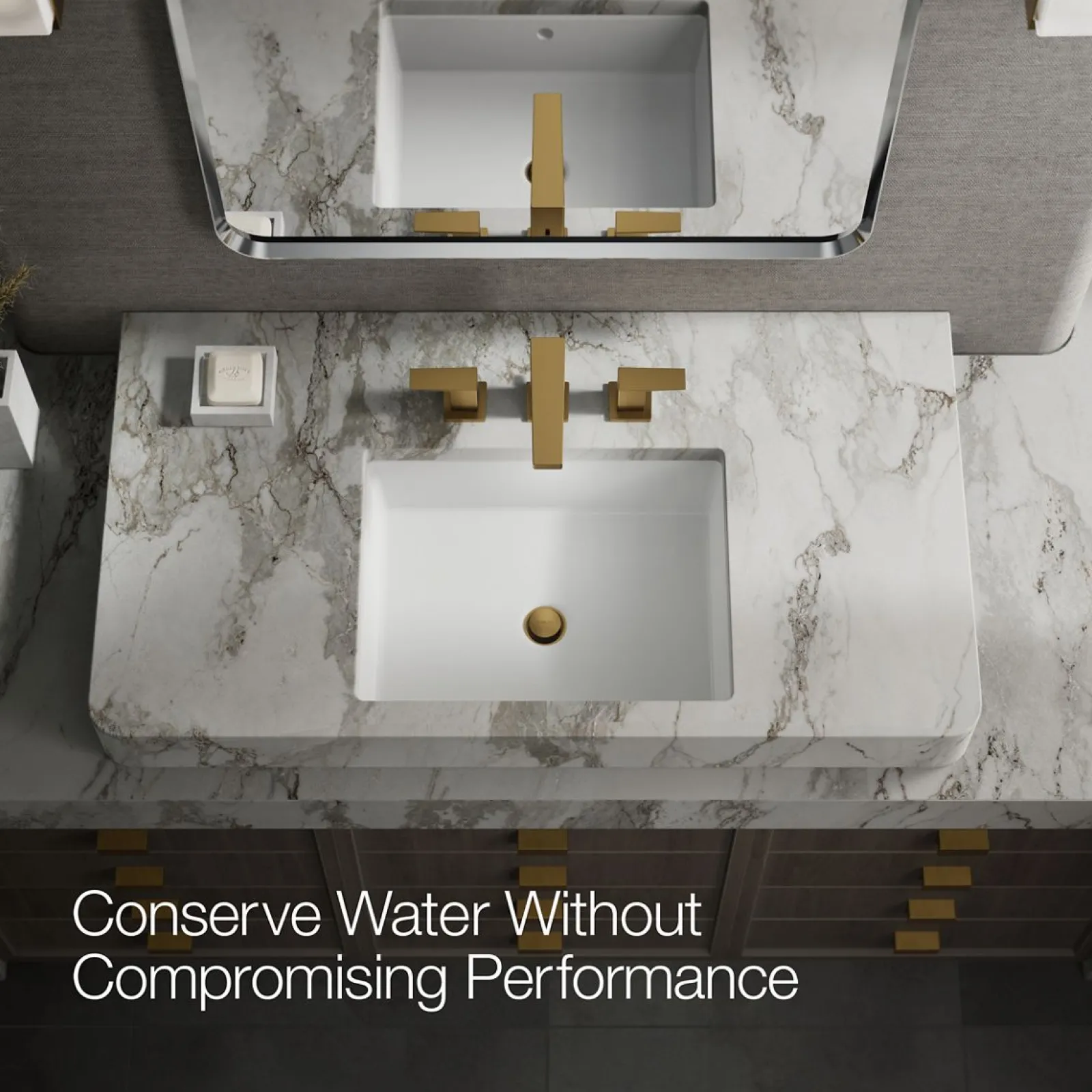 Widespread bathroom sink faucet, 0.5 gpm^Kohler New