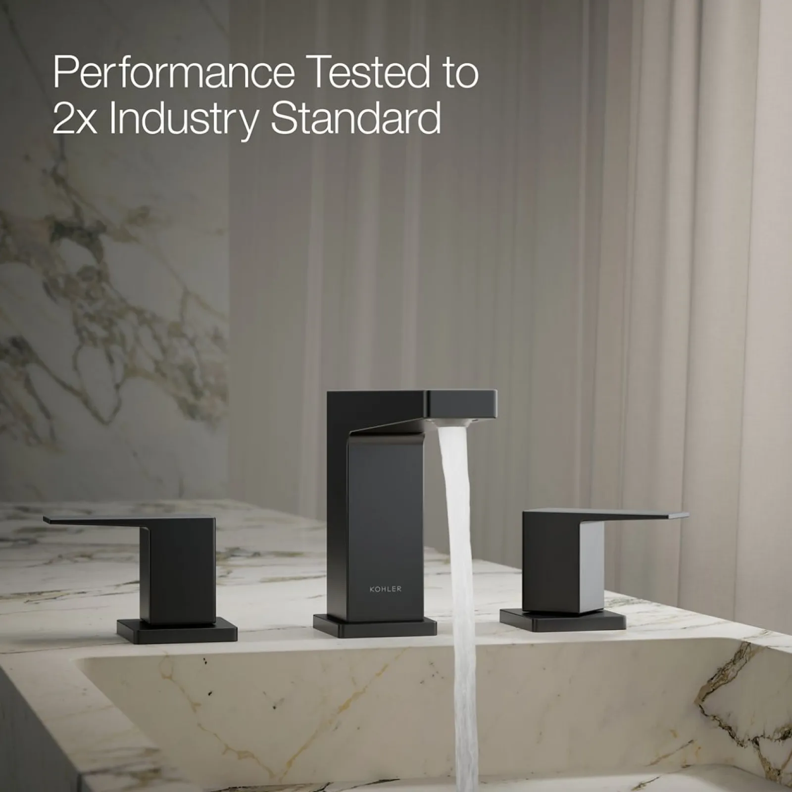 Widespread bathroom sink faucet, 0.5 gpm^Kohler New