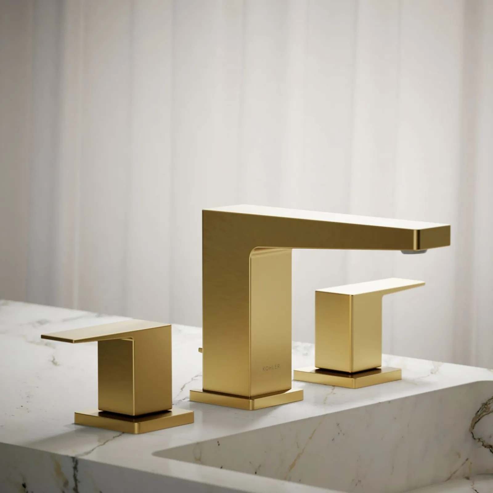 Widespread bathroom sink faucet, 0.5 gpm^Kohler New