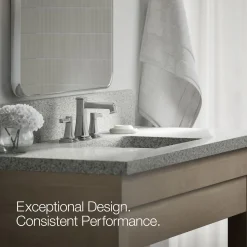 Widespread bathroom sink faucet, 1.2 gpm^Kohler