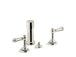 Widespread bidet faucet with lever handles^Kohler Discount