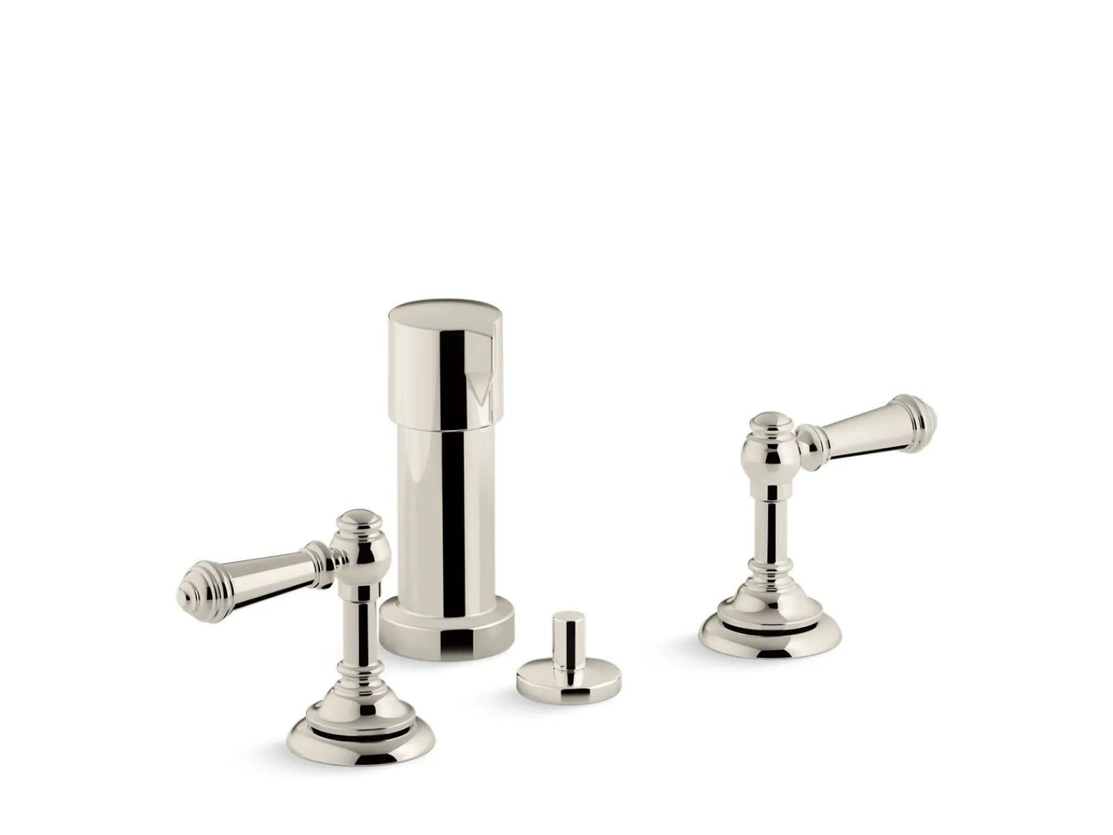 Widespread bidet faucet with lever handles^Kohler Discount