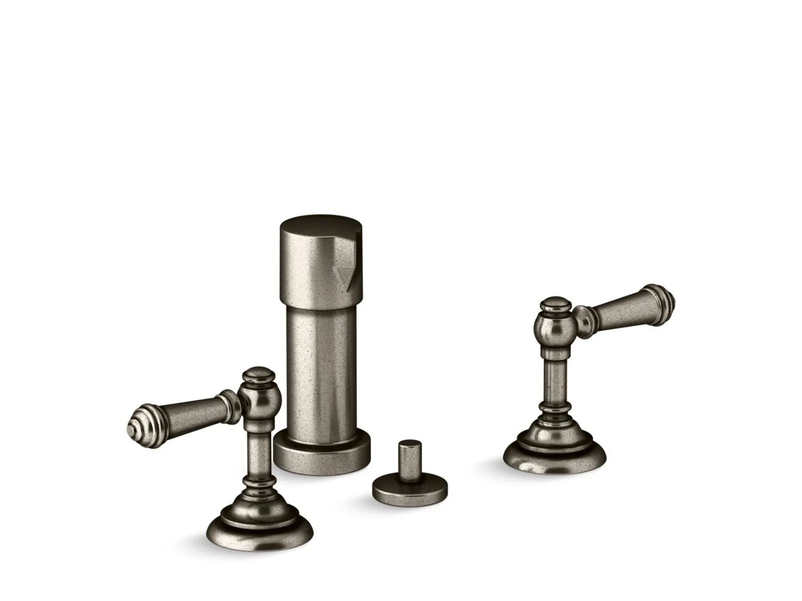 Widespread bidet faucet with lever handles^Kohler Discount