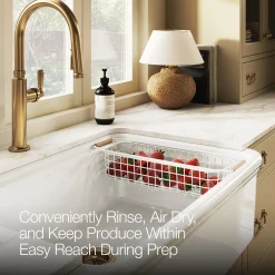 Wire sink basket for Audrine farmhouse kitchen sink^Kohler