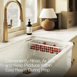 Wire sink basket for Audrine farmhouse kitchen sink^Kohler