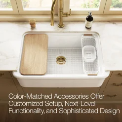 Wire sink basket for Audrine farmhouse kitchen sink^Kohler