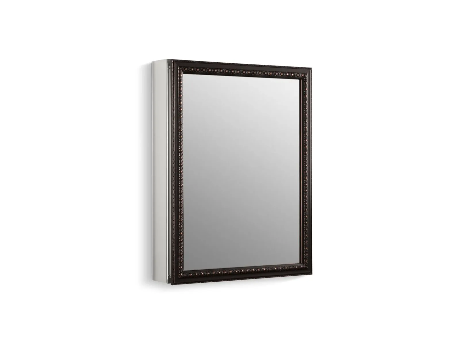 20" W x 26" H aluminum single-door medicine cabinet with framed mirror door^Kohler Outlet