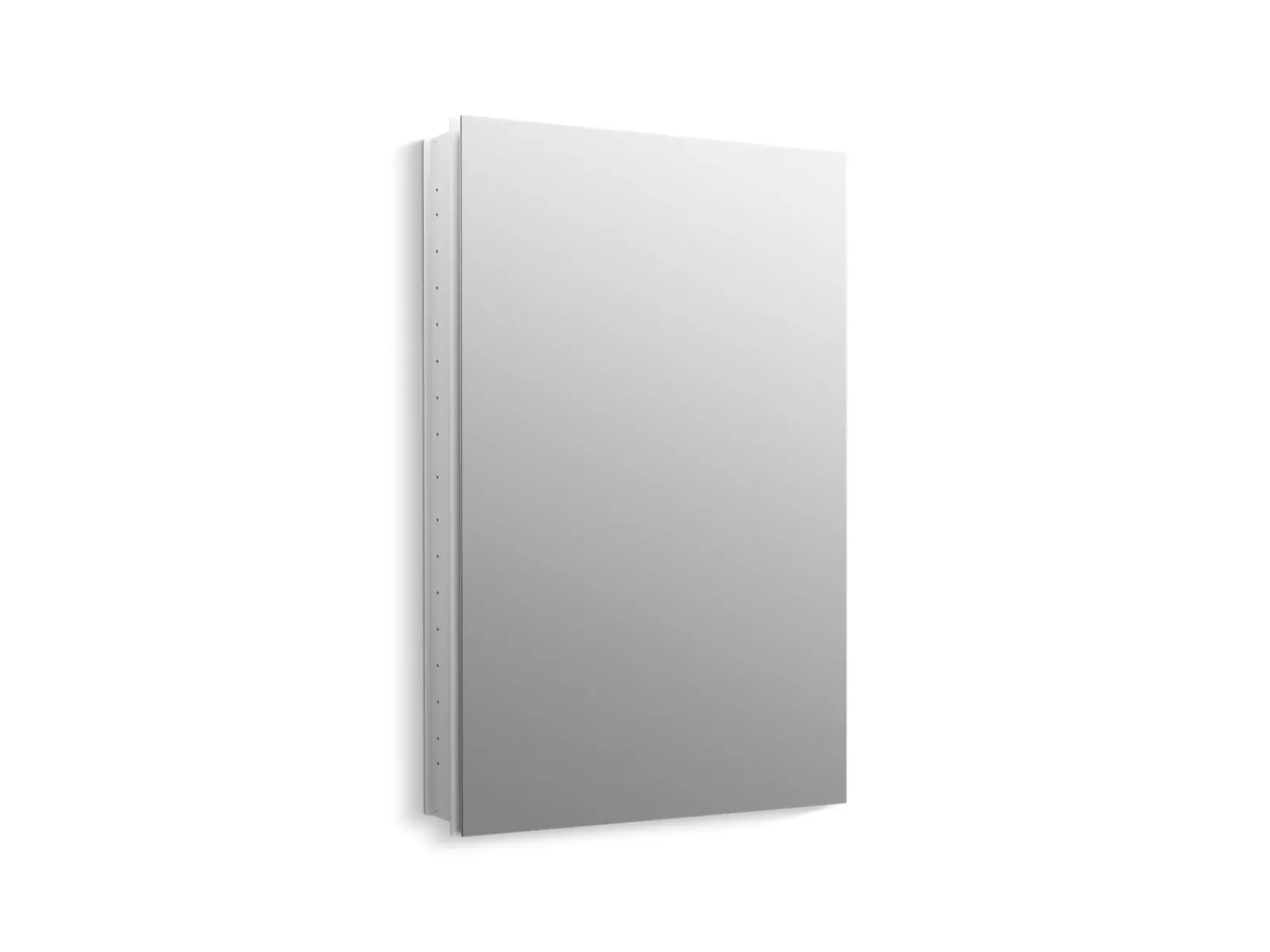 24-1/8" W x 36-1/8" H aluminum single-door medicine cabinet with 170 degree hinge^Kohler Online
